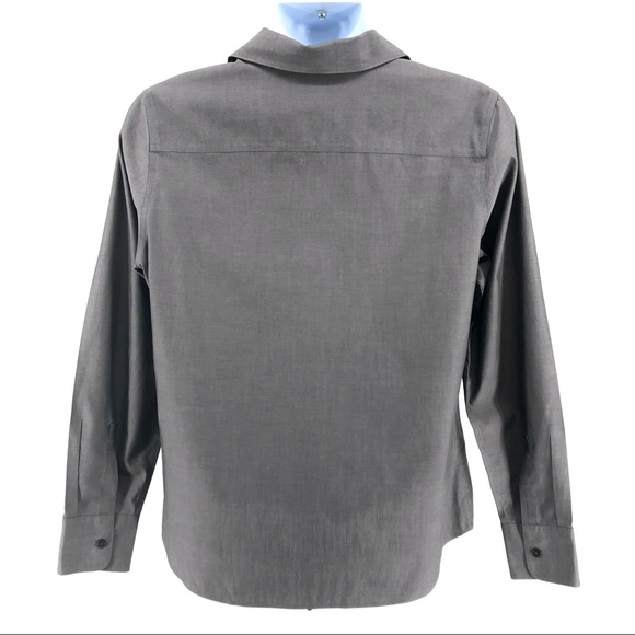 Eddie Bauer Gray Dress Shirt, Size L - Picture 3 of 6